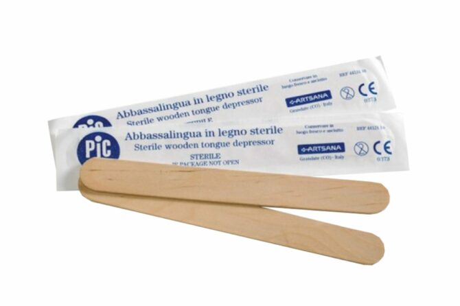 Abbassalingua non sterile in legno