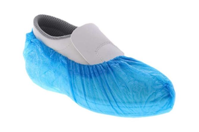 Copriscarpe in polipropilene blu