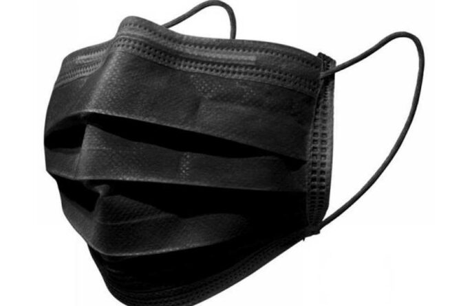 Mascherina black con elastico
