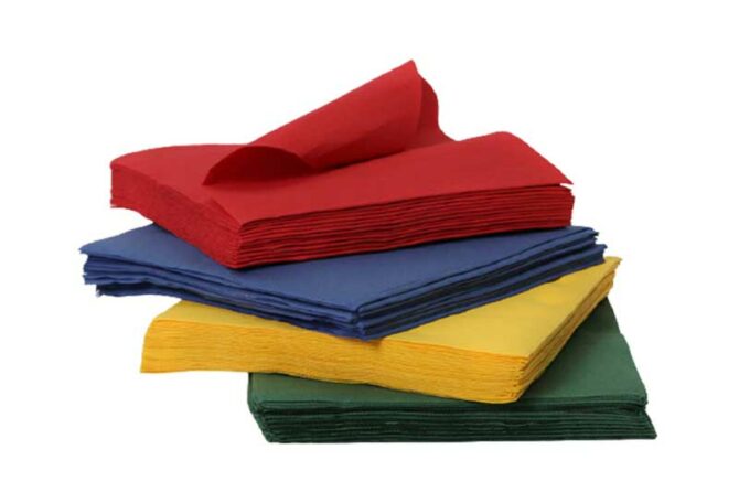 Tovaglioli 2 veli 40×40 colorati