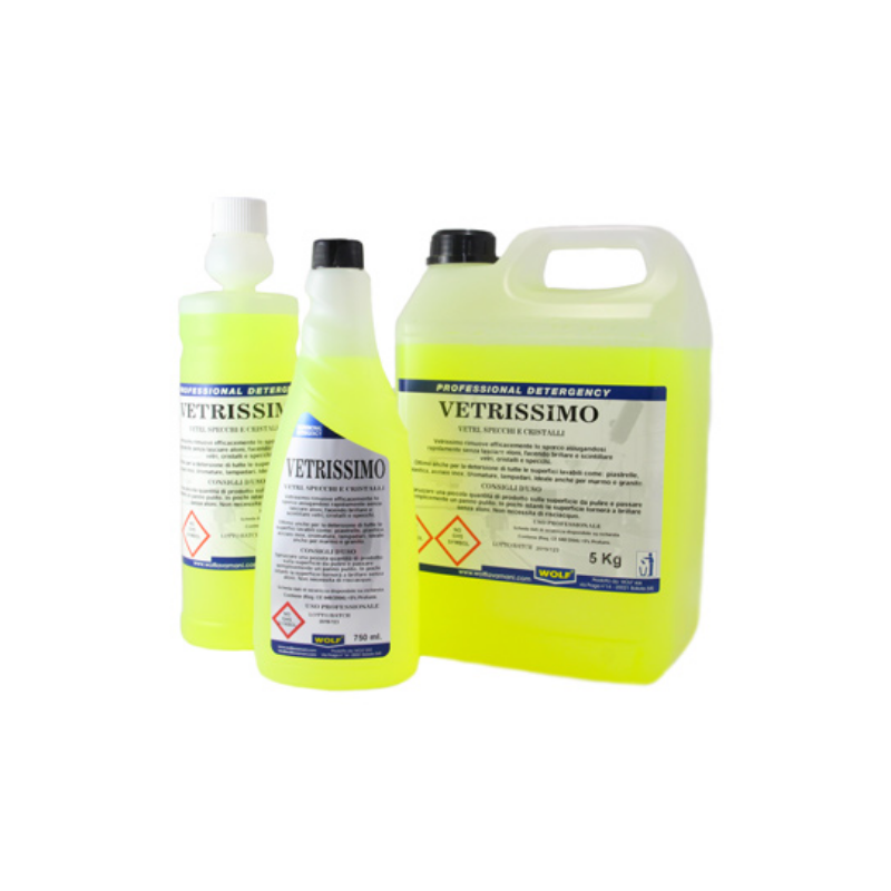 Liquido vetri e specchi fustino 750 ml